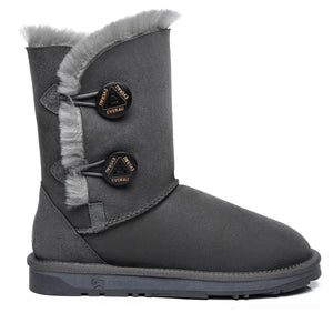 Short Twin Button Women Boots