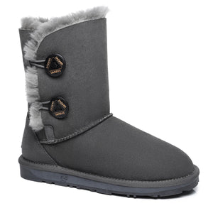 Short Twin Button Women Boots