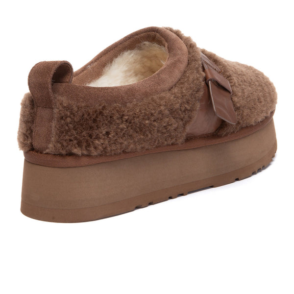 EverUgg Ultra Mini Maphie UGG slippers, soft plush interior and cozy slip-on design, shown in a close-up image.