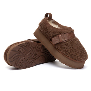 EverUgg Ultra Mini Maphie UGG slippers in soft beige with plush lining and slip-on design, perfect for cozy indoor wear.