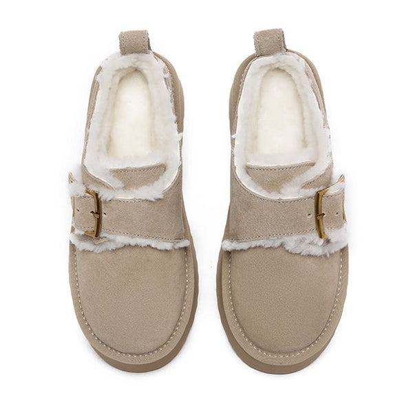 Tass Buckle Platform Slippers