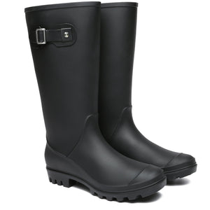 Tall Sheepskin Insole Rain Boots