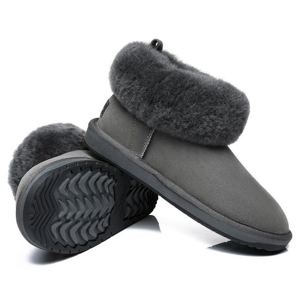 Fluffy Collar Boots